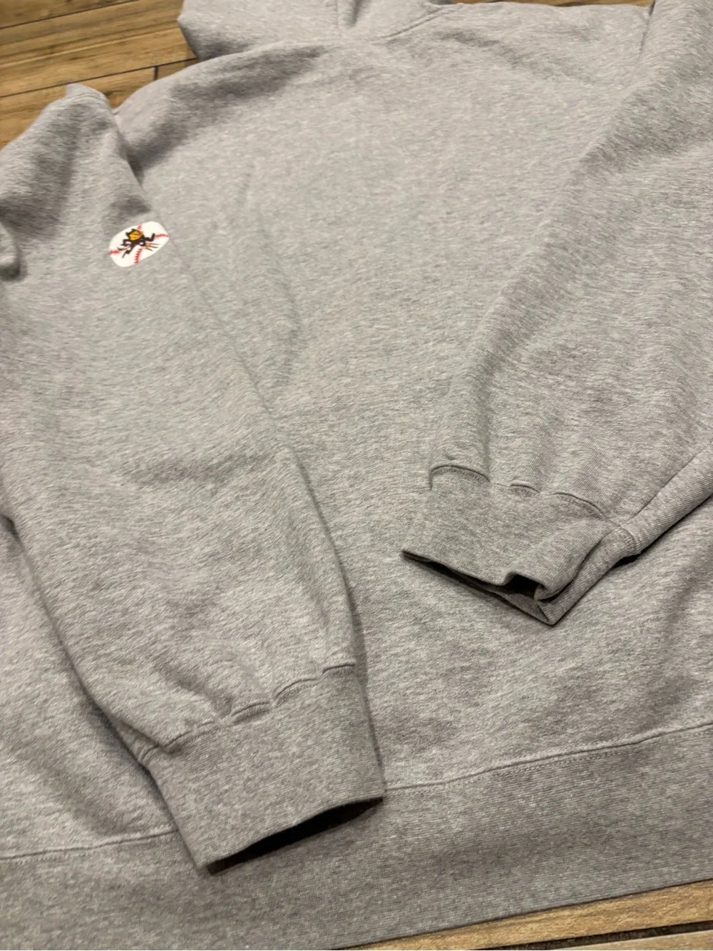 Vintage Adidas ASU Sun Devils Hoodie Heather Grey Baseball Pullover XL